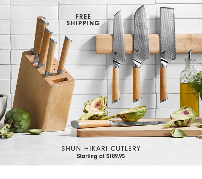 Shun Hikari Cutlery Starting at $189.95