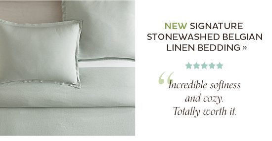 Signature Stonewashed Belgian Linen Bedding