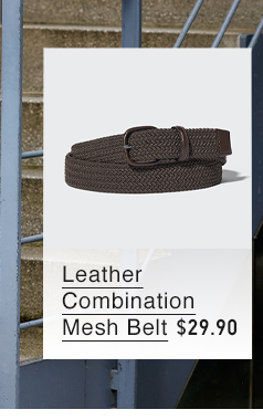 PDP9 - LEATHER COMBINATION MESH BELT