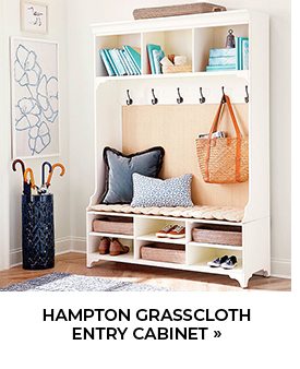 Hampton Grasscloth Entry Cabinet