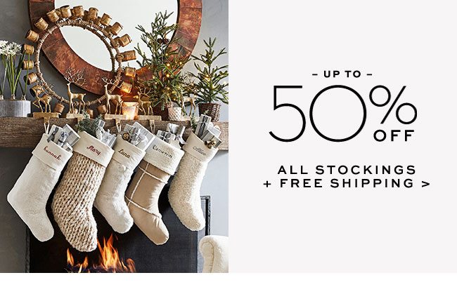 ALL STOCKINGS + FREE SHIPPING >