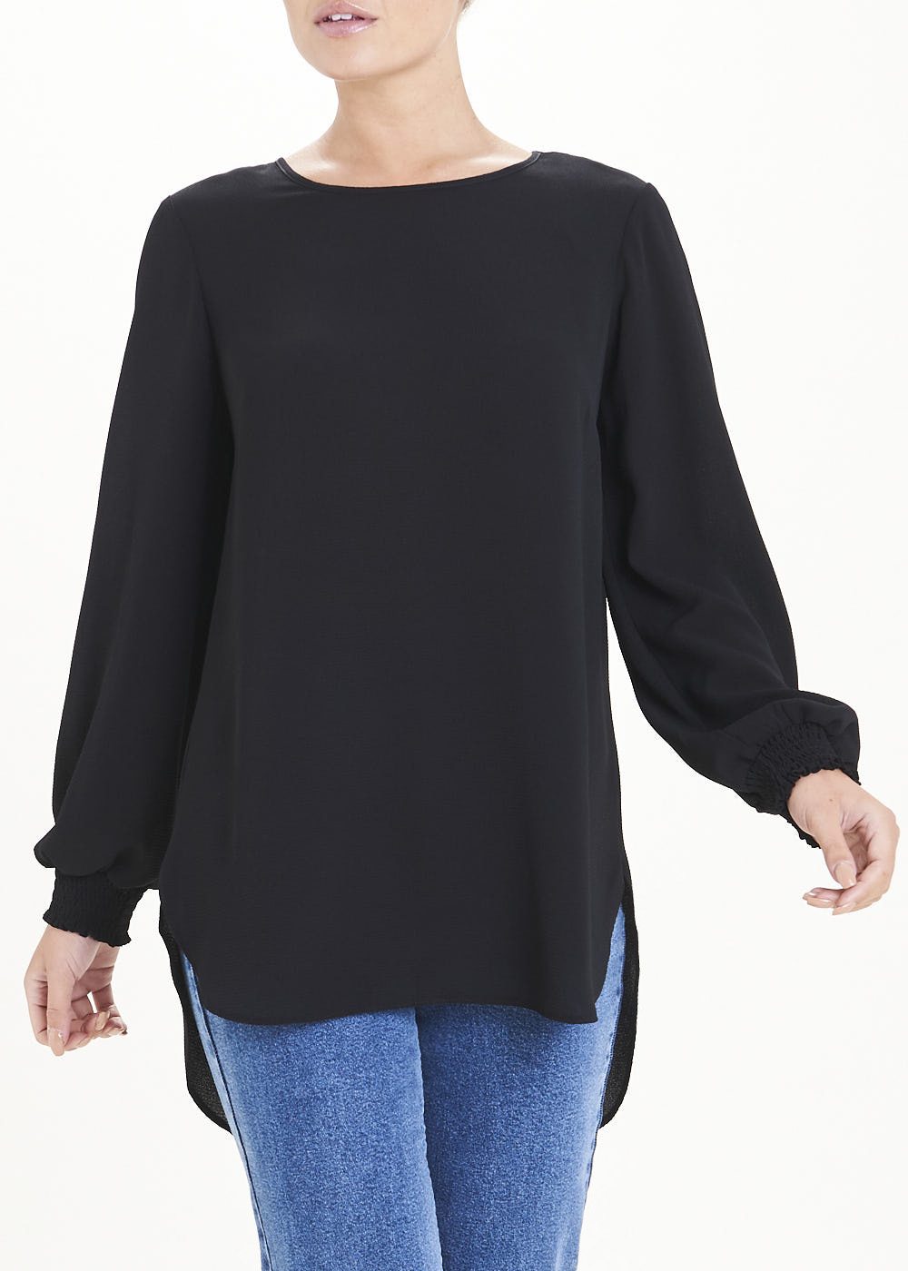 MATALAN - Papaya Longline Blouse