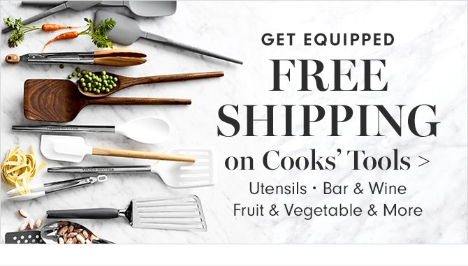 FREE SHIPPING on Cooks’ Tools 