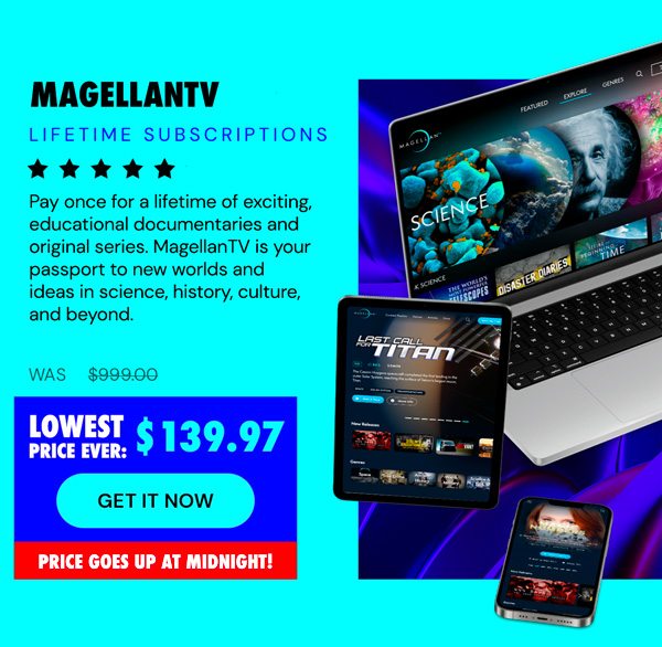 MagellanTV Documentary Streaming Service: Lifetime Subscription