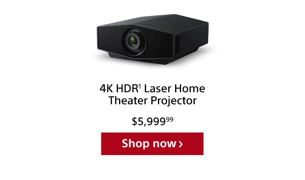 4K HDR¹ Laser Home Theater Projector | Shop now