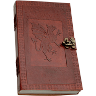 Dragon Leather Journal With Lock