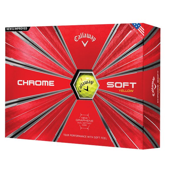 Golf Balls -Chrome Soft Yellow