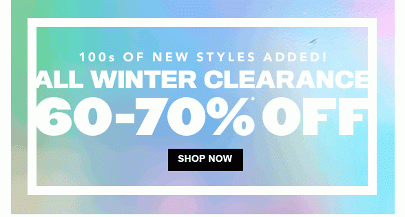 All Winter Clearance 60-70% Off