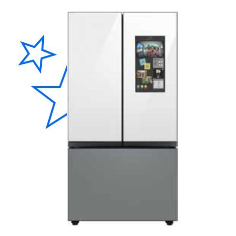 Samsung Bespoke 29.8-cu ft French Door Refrigerator with Dual Ice Maker and Door within Door