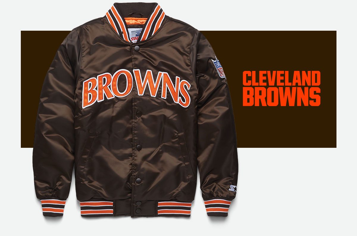 Cleveland Browns STARTER jackets are back in stock at HOMAGE - BVM Sports