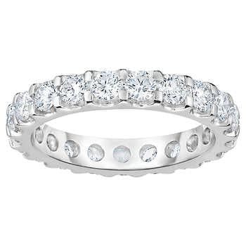 Round Brilliant 2.00 ctw VS2 Clarity, I Color Diamond Eternity Band, Platinum