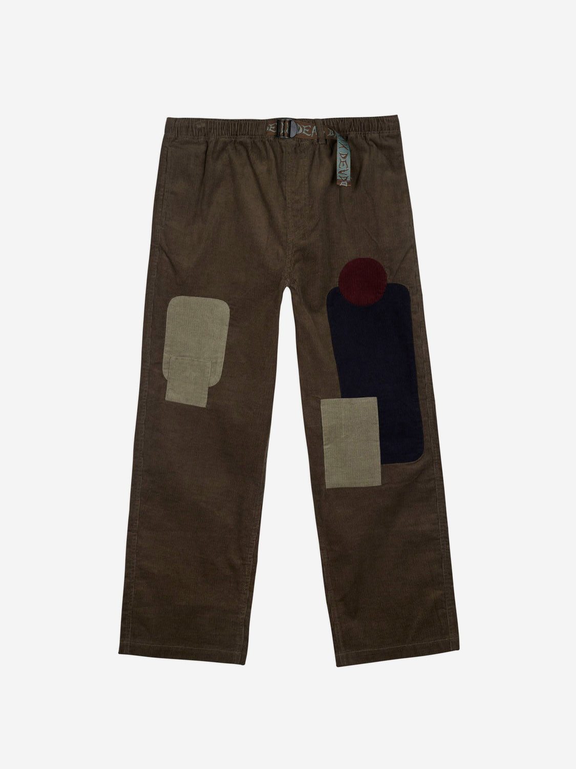 Image of Brain Dead Patchwork Cord Climber Pant - Asphalt