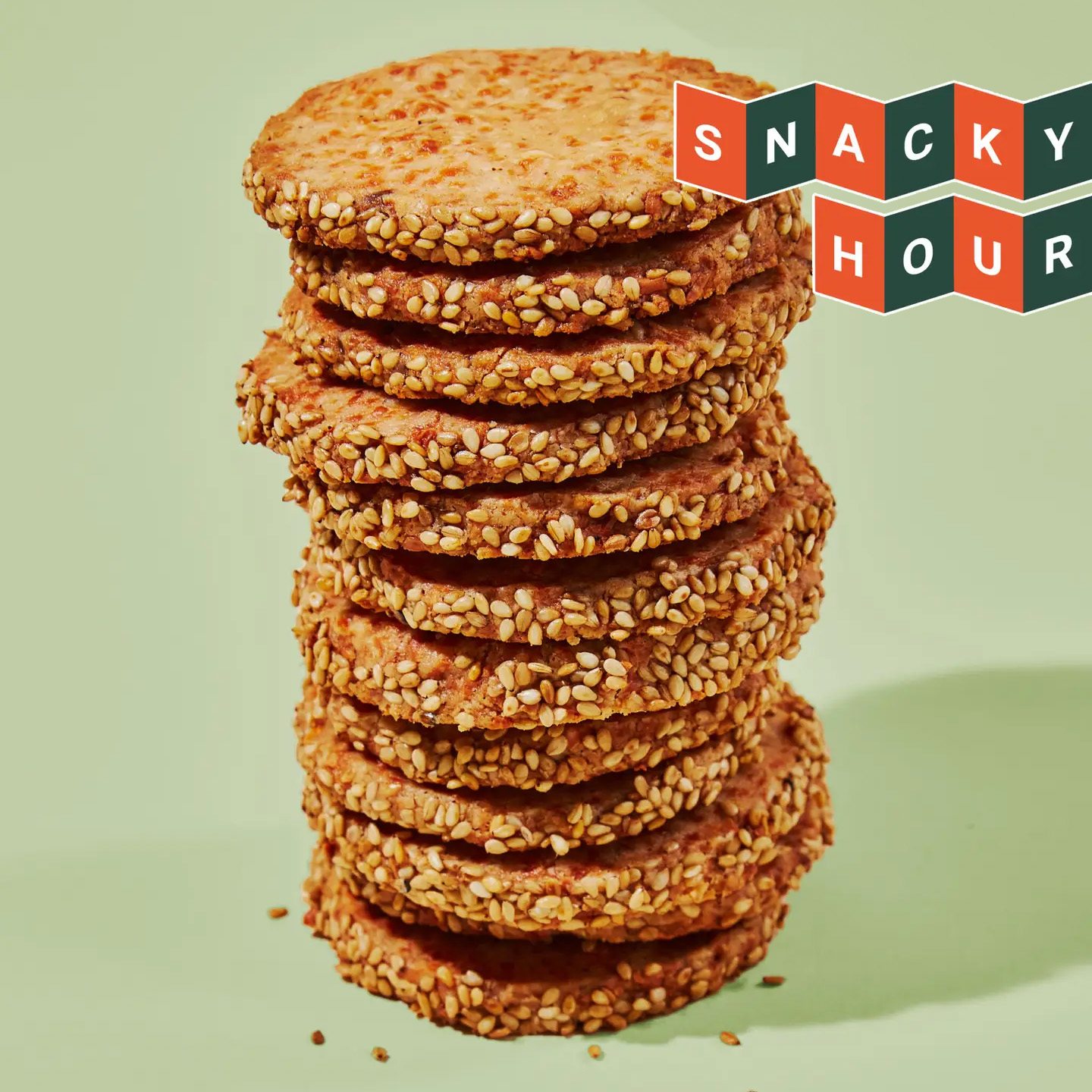 Sesame-Cheddar Wafers