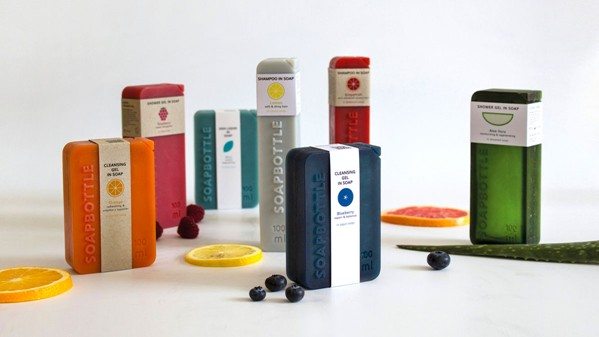 SOAPBOTTLE - Bath Products in Usable Soap Packaging