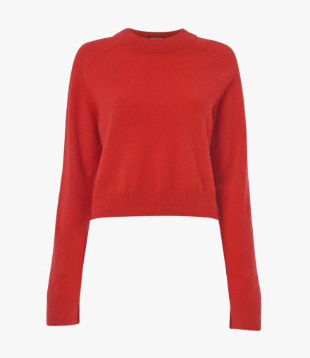 Whistles Cashmere Crop Crew Jumper, £109.65