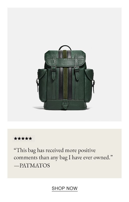 "This bag has received more positive comments than any bag I have ever owned." - PATMATOS. SHOP NOW