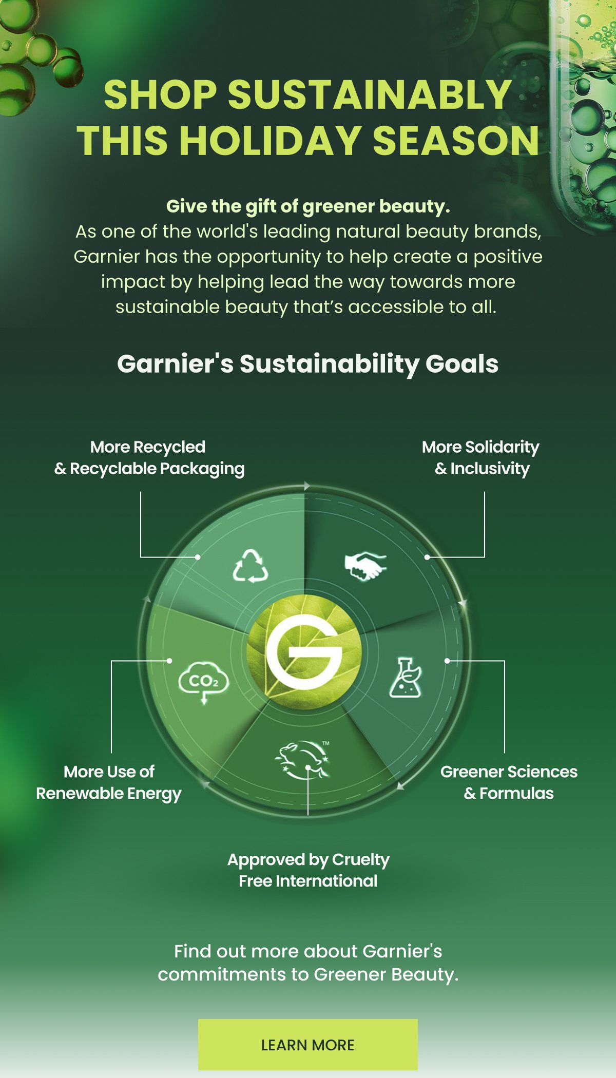 Garnier commits to Greener Beauty