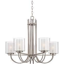Possini Euro Melody 26 3/4" Wide Brushed Nickel Chandelier