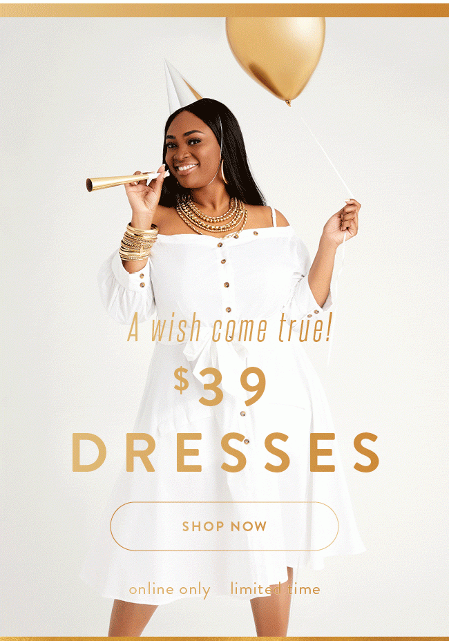 It's Our Half Birthday! $39 Dresses - Shop Now