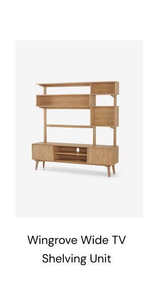 Wingrove wide TV shelving unit