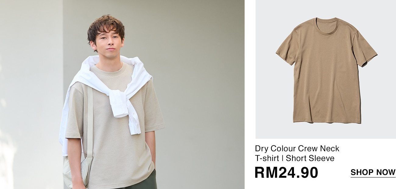 Dry Colour Crew Neck T-shirt | Short Sleeve