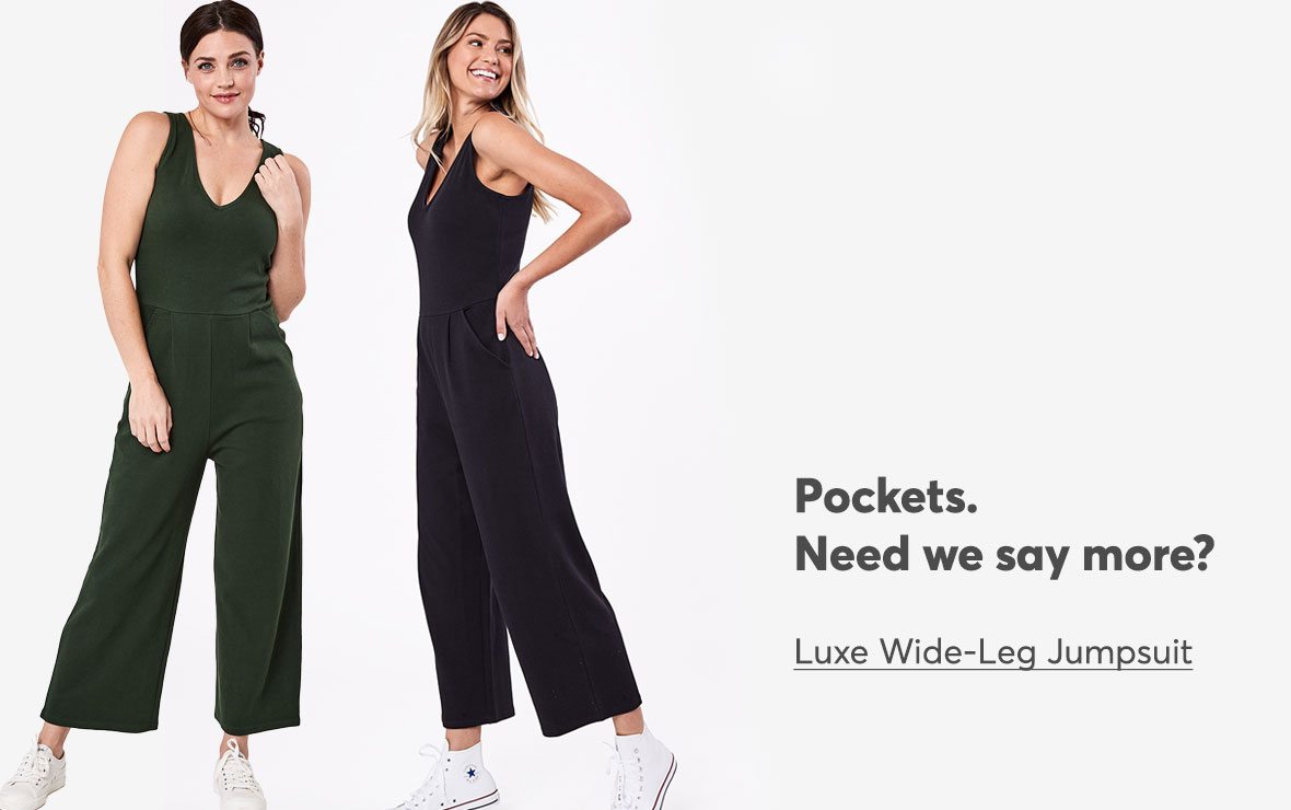 Luxe Wide-Leg Jumpsuit: Pockets. Need we say more?