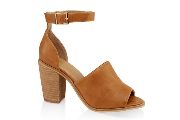 Open Toe Block Heel Sandals