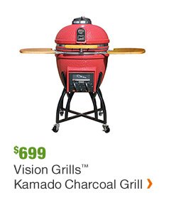 $699 VISION GRILLS KAMADO CHARCOAL GRILL