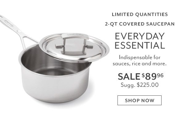2-qt covered saucepan