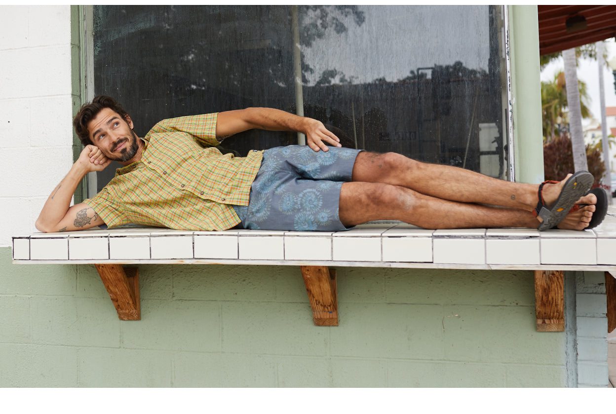 Men's Boundless Short in True Navy Tie Dye