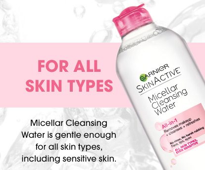 FOR ALL SKIN TYPES - Micellar Cleansing Water is gentle enough for all skin types, including sensitive skin.