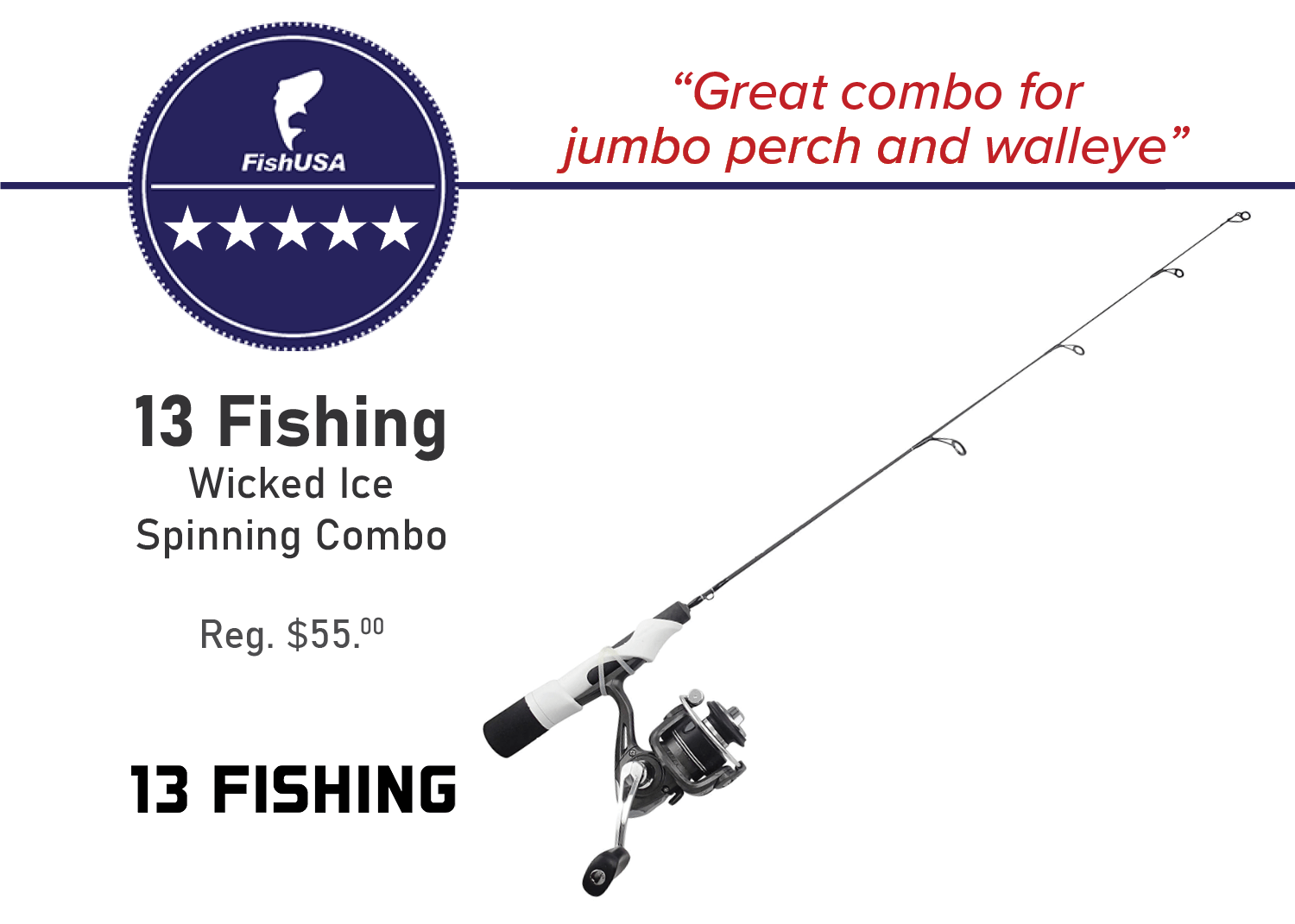 13 Fishing Wicked Ice Spinning Combo