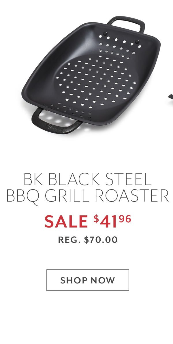 BK Black Steel BBQ Grill Roaster