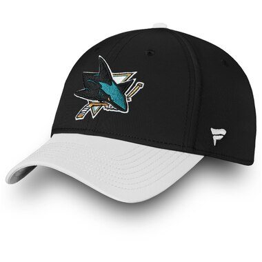 Fanatics Branded San Jose Sharks Black/White Iconic Tech Speed Flex Hat