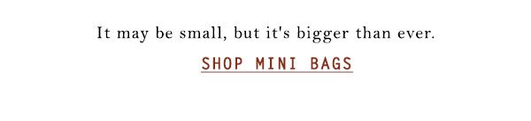 Shop mini bags.
