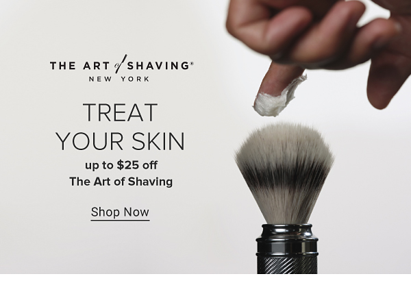 The key to great skin (key emoji) Save up to $25 on The Art of Shaving, now thru 3/22. Get $10 off $50 or $25 off $100. Shop Now.