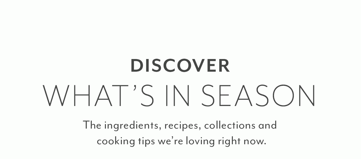 Discover What's In Season