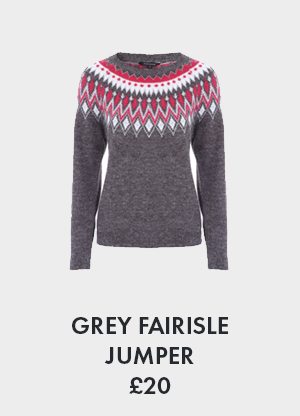 Grey Fairisle Jumper