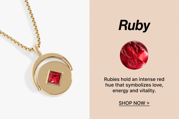 July Birthstone and Flower Flip Charm Necklace | Shop Now