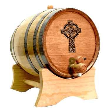 Image of Celtic Cross 5 Liter Oak Barrel