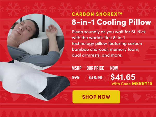 Carbon Snorex Cooling Pillow | Shop Now