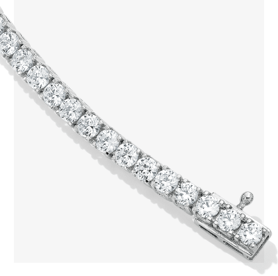 Lab-Grown Diamonds by KAY Bracelet 5 ct tw 14K White Gold 7.25''