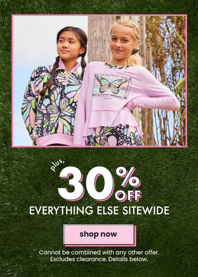 Plus 30% Off Everything Else Sitewide Shop Now