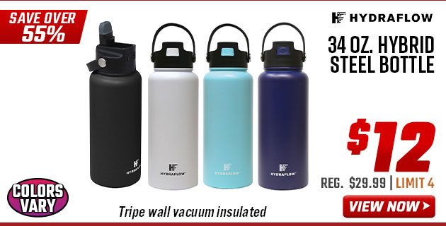 Hydraflow 34 oz. Hybrid Steel Bottle