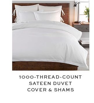 1000-Thread-Count Sateen Duvet Cover & Shams