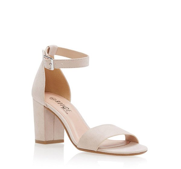 Mid Heel Ankle Strap Sandals