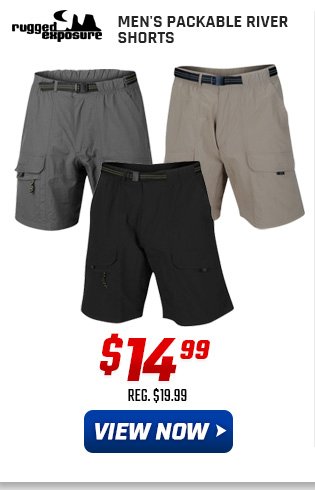 Rugged Exposure Men's Packable River Shorts