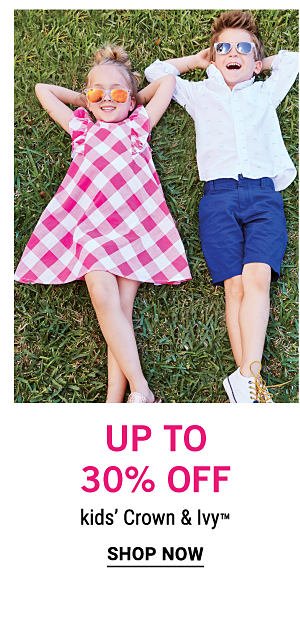 Up to 30% off kids' Crown & Ivy™