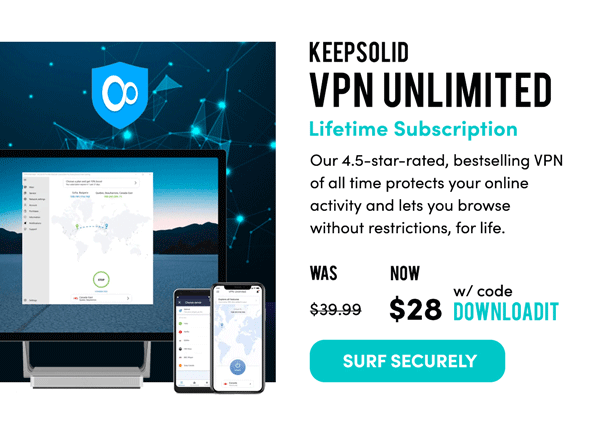 KeepSolid VPN Unlimited Subscription | Surf Securely 