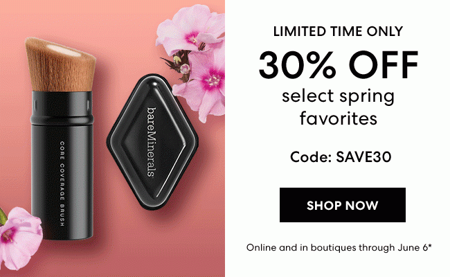 LIMITED TIME ONLY 30% OFF SELECT SPRING FAVORITES | SHOP NOW